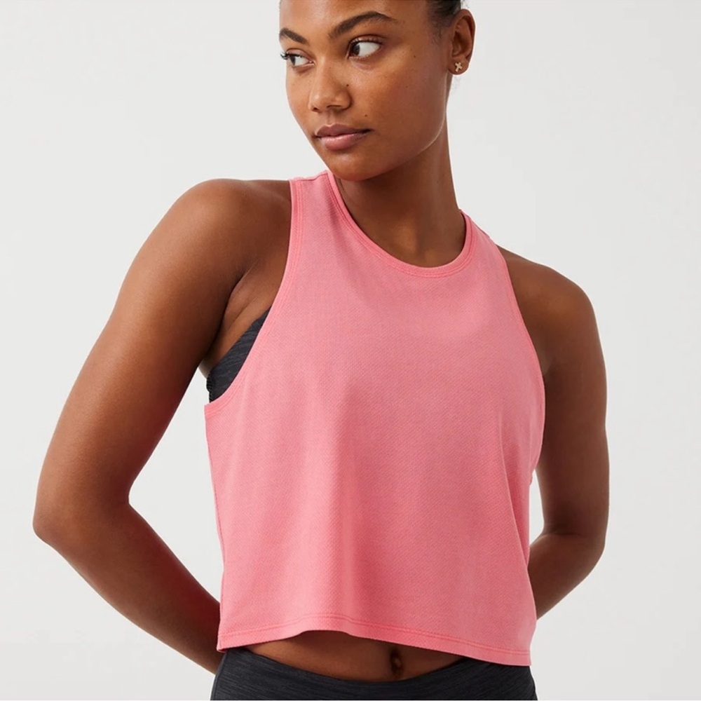 Outdoor Voices Pink Sleeveless Crop Tank Top Medium